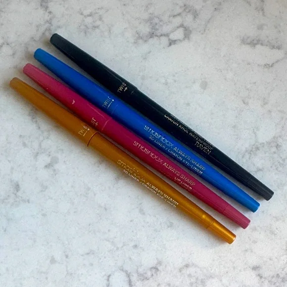 Smashbox Always Sharp Eyeliner & Lipliner in Black, Blue, Pink, and Gold - Picture 1 of 3